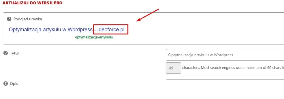 Aktualizacja wersji pro