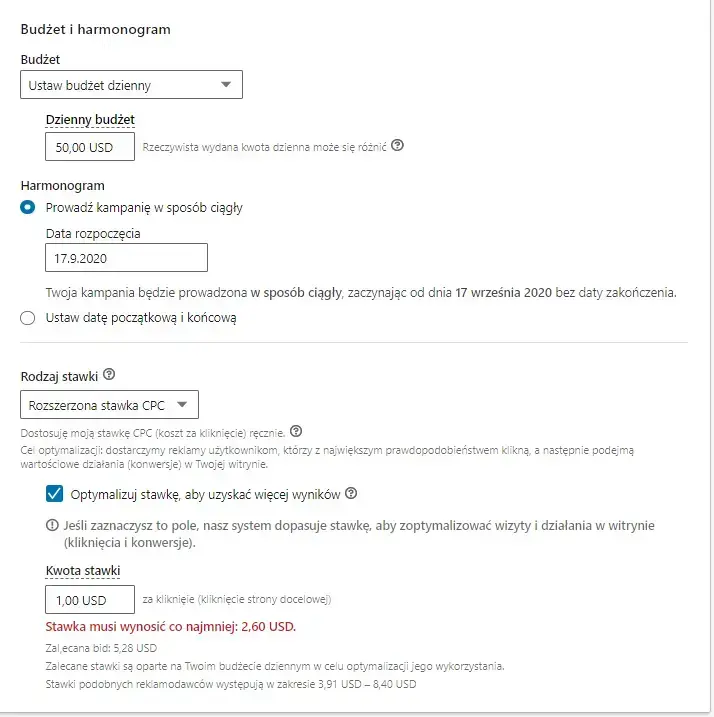 Budżet i harmonogram