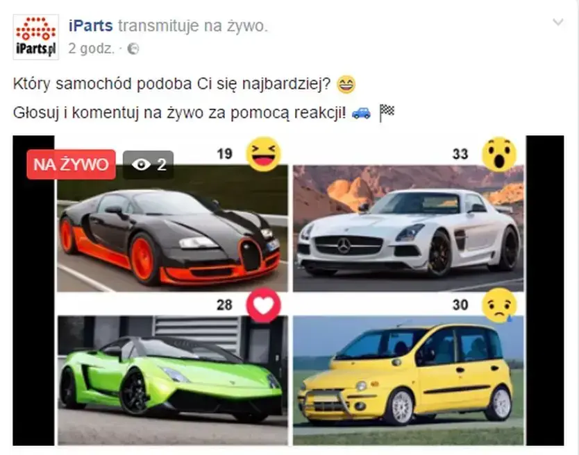 iparts - facebook live reactions