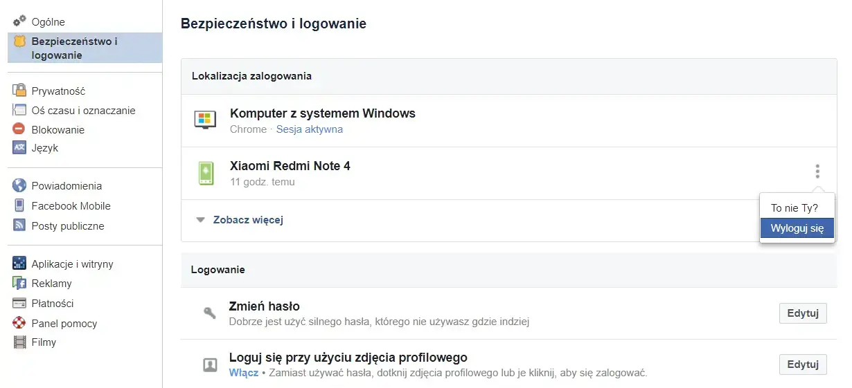 bezpieczeństwo i logowanie