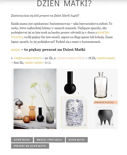 mailing na dzien matki