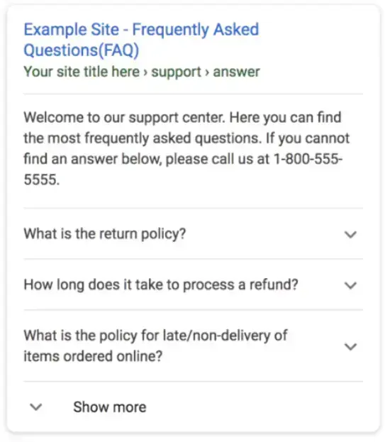 FAQ Google