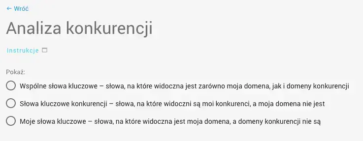 analiza konkurencji w senuto