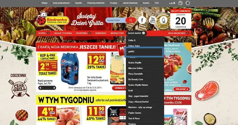 BIOprodukty w biedronce