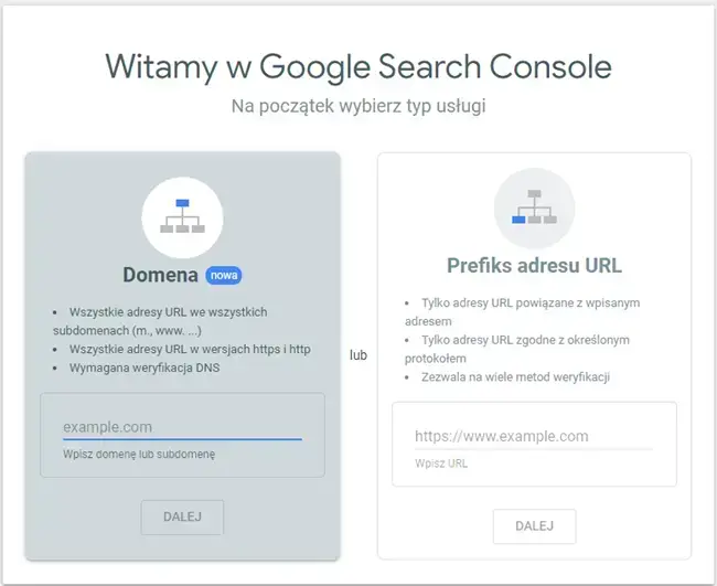 Brak indeksacji Google