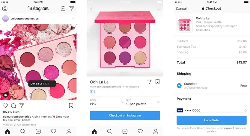 instagram checkout dla biznesu