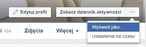 dziennik aktywności na facebooku