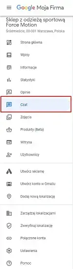 google-moja-firma-czat