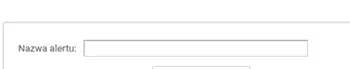 Nazwa alertu