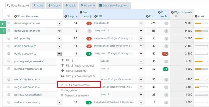 analiza fraz kluczowych