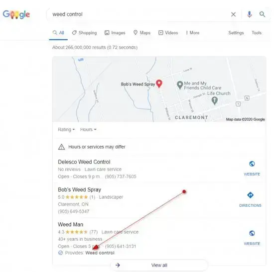 Google usługi lokalne