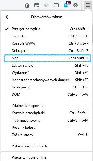 Funkcjonalności dla twórców witryn