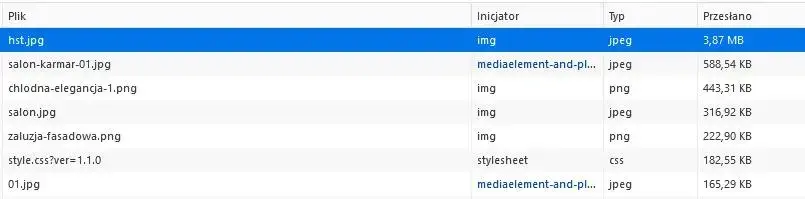Pomiar przesyłanych danych