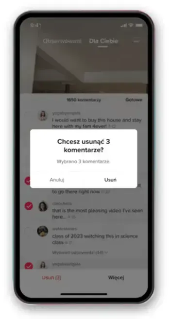Komentarze TikTok