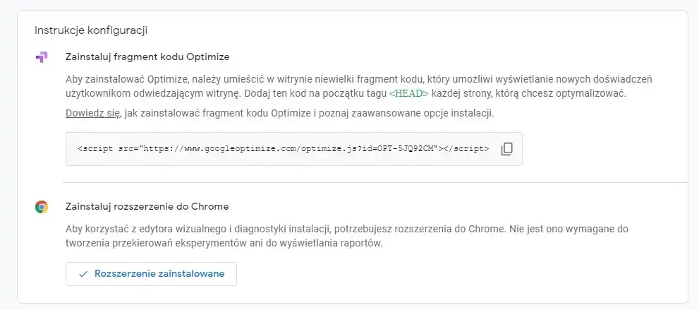 Instrukcje konfiguracji