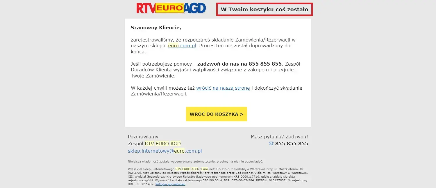 Koszyk informacja
