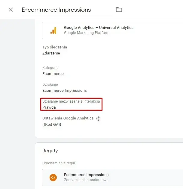 Działanie z interakcją