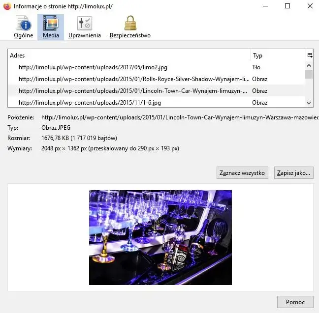 Screen z przeglądarki