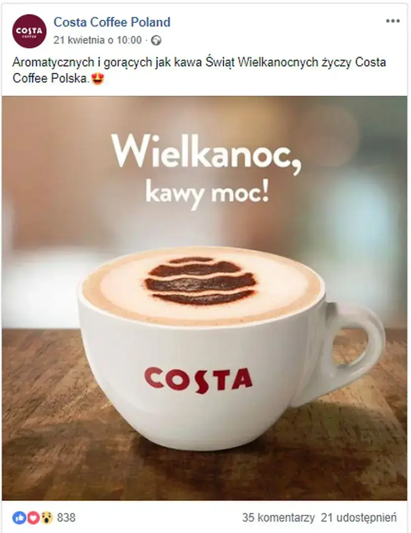costa coffee poland