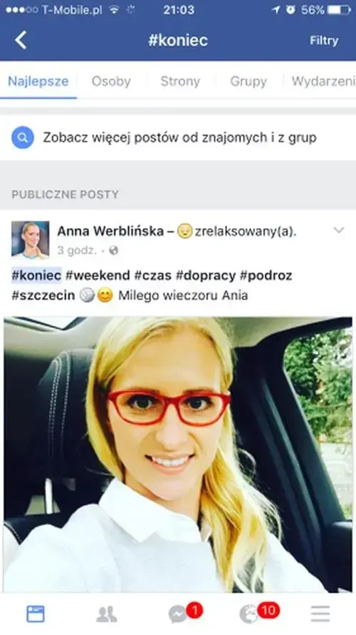 facebook - hashtagi przykłady 2