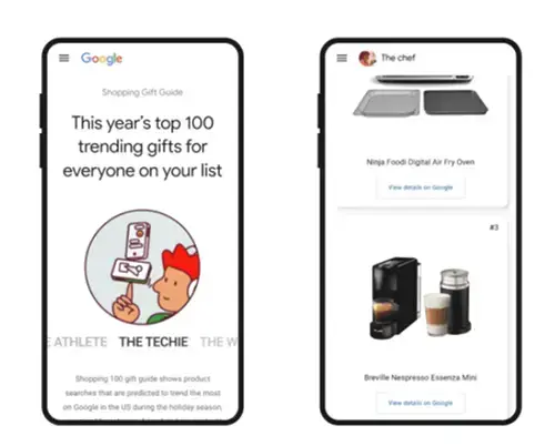 Wyszukiwarka prezentów Google