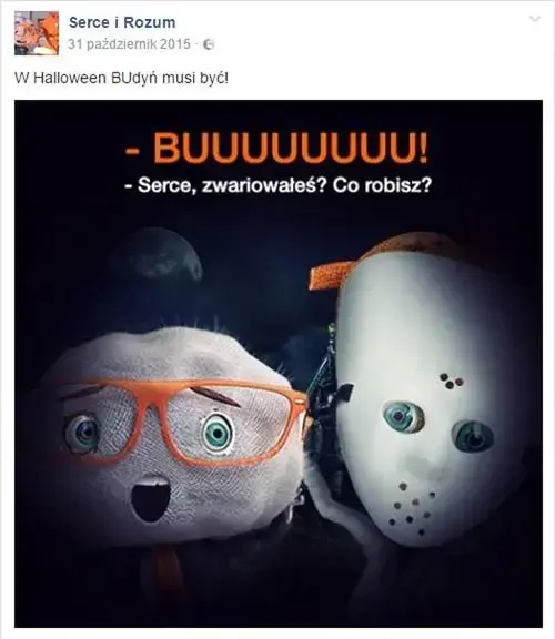 serce i rozum reklama halloween