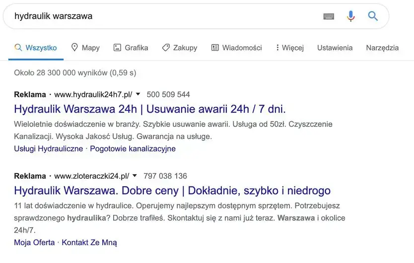 reklama konkurentów