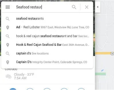 Reklamy w Google Maps
