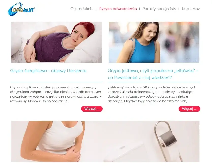 Dział Ryzyko odwodnienia na stronie Orsalit