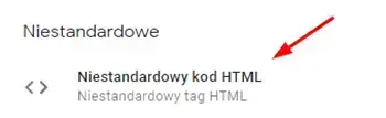 Niestandardowy HTML
