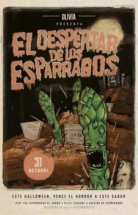 pizzeria olivia reklama halloween