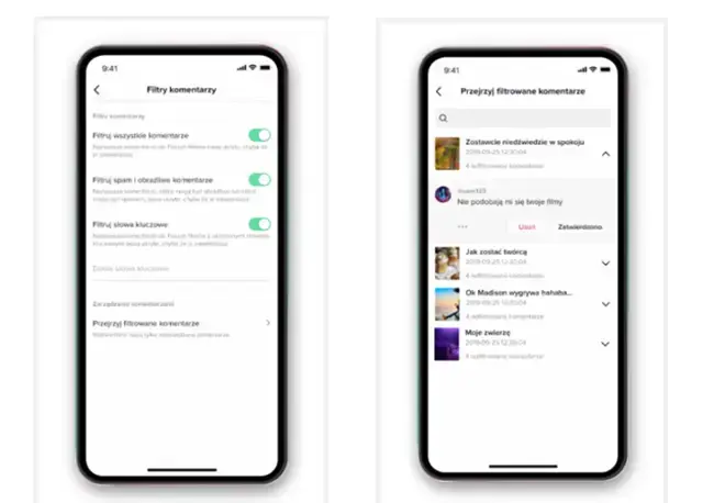 TikTok funkcje