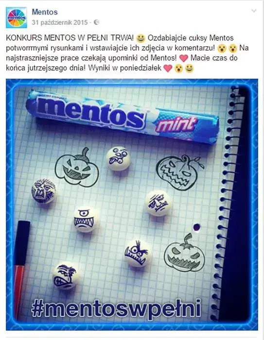 mentos reklama halloween