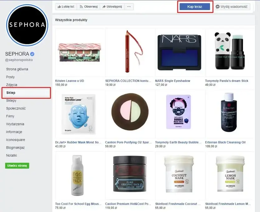 sephora na fb