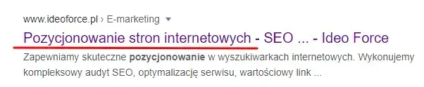 Pozycjonowanie ideo