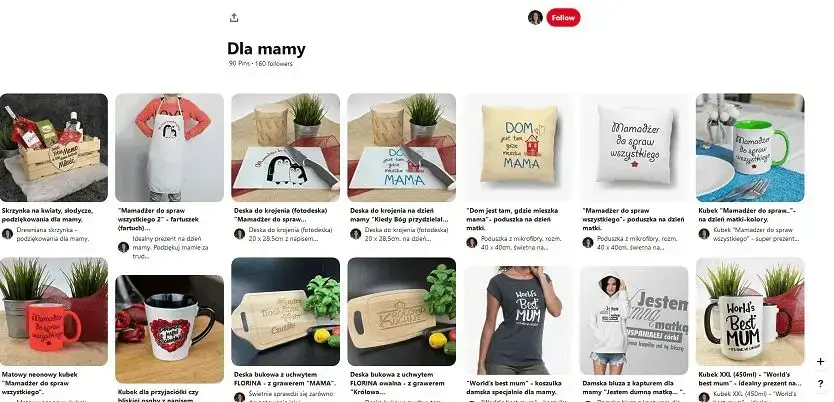 pinterest dzień matki