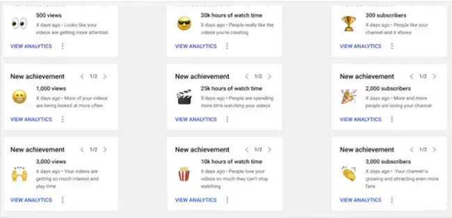 YouTube osiągnięcia