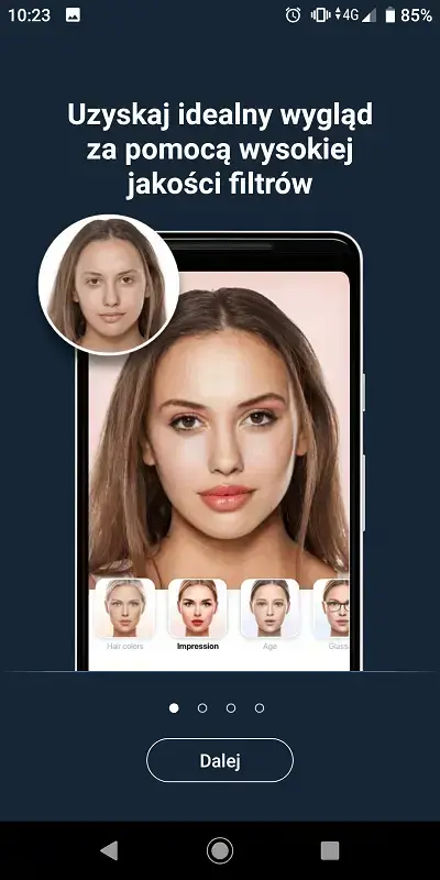upiększanie twarzy faceapp