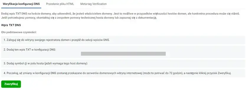 Weryfikacja konfigurcji