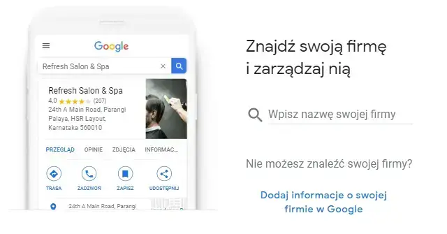 jak rejestruje się firmę w Google