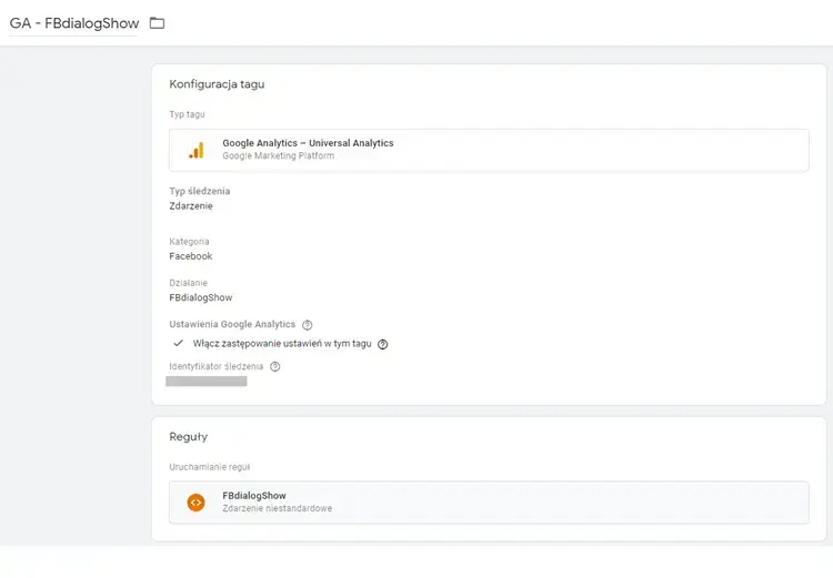 Zapis zdarzenia do GA