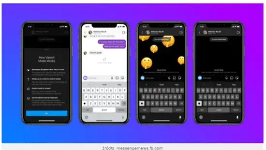 Znikające wiadomości