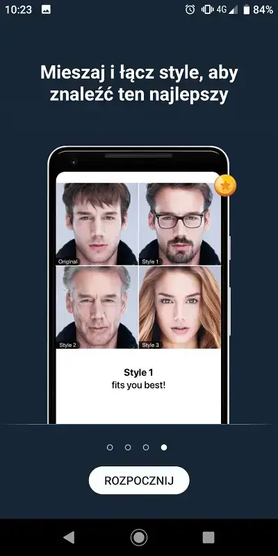 faceapp – zmiana stylów