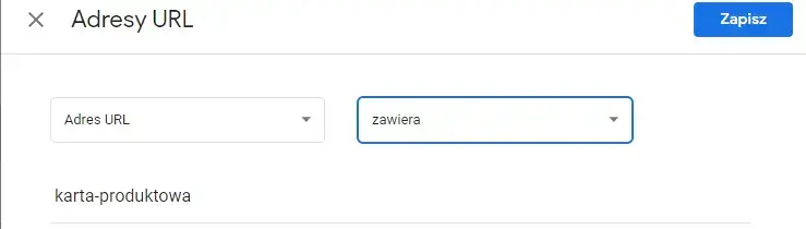 Ustawienia adresu URL