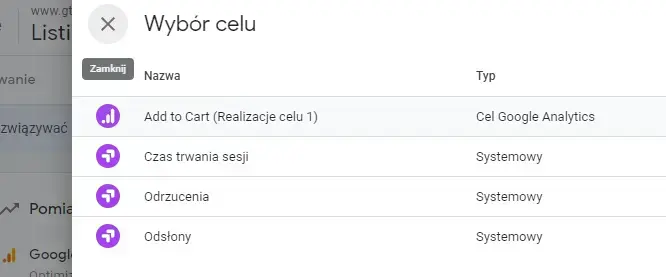 Wybór celu